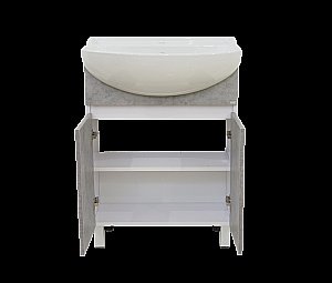 Тумба с раковиной напольная Misty Ультра 60 бетон для ванной в интернет-магазине Sanbest