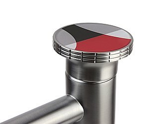 Смеситель для раковины Bronze de Luxe OMG! 9009GM-R графит/красный купить в интернет-магазине сантехники Sanbest