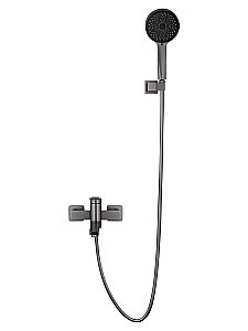 Смеситель для ванны с душем WONZON & WOGHAND FRAME, Темный графит (WW-88639010-BGM) купить в интернет-магазине сантехники Sanbest