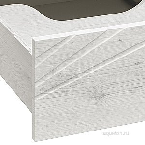 Тумба с раковиной Акватон Сакура 120 с двумя чашами белая глянцевая/ольха наварра для ванной в интернет-магазине Sanbest