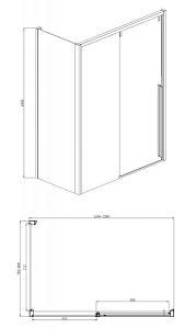 Душевой уголок Bravat SLIM LINE BS120.3104A купить в интернет-магазине Sanbest