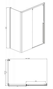 Душевой уголок Bravat SLIM LINE BS120.3104A 80х120 стекло прозрачное/профиль хром купить в интернет-магазине Sanbest