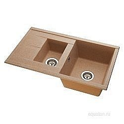 Мойка для кухни Акватон Делия 87 1A716232DE220 бежевый купить в интернет-магазине сантехники Sanbest