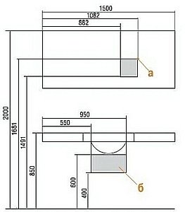 Зеркало Акватон Отель 150 в ванную от интернет-магазине сантехники Sanbest