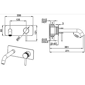 Смеситель для раковины Allen Brau Priority Kerox 5.31003.31 Черный Матовый купить в интернет-магазине сантехники Sanbest
