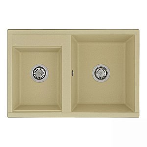 Мойка для кухни Акватон Делия 78 DBL 1A723132DE290 бежевый купить в интернет-магазине сантехники Sanbest