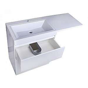 Тумба с раковиной напольная Style Line ДАЛЛАС 150 белая для ванной в интернет-магазине Sanbest