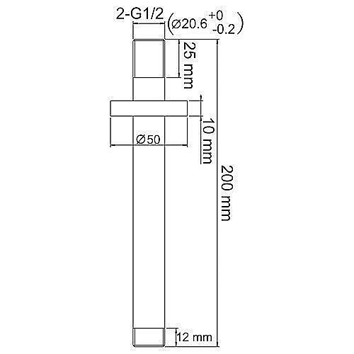 Держатель верхнего душа WasserKRAFT A068 купить в интернет-магазине сантехники Sanbest