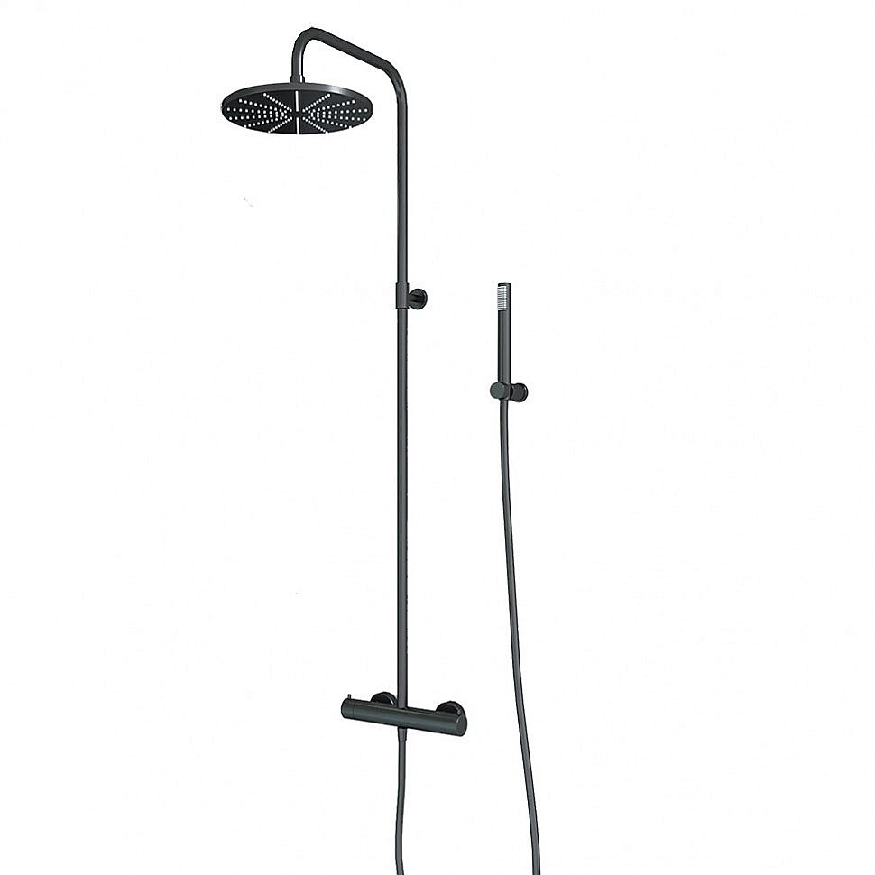 Душевая система PAINI Cox 78PZ689TH черная матовая купить в интернет-магазине сантехники Sanbest