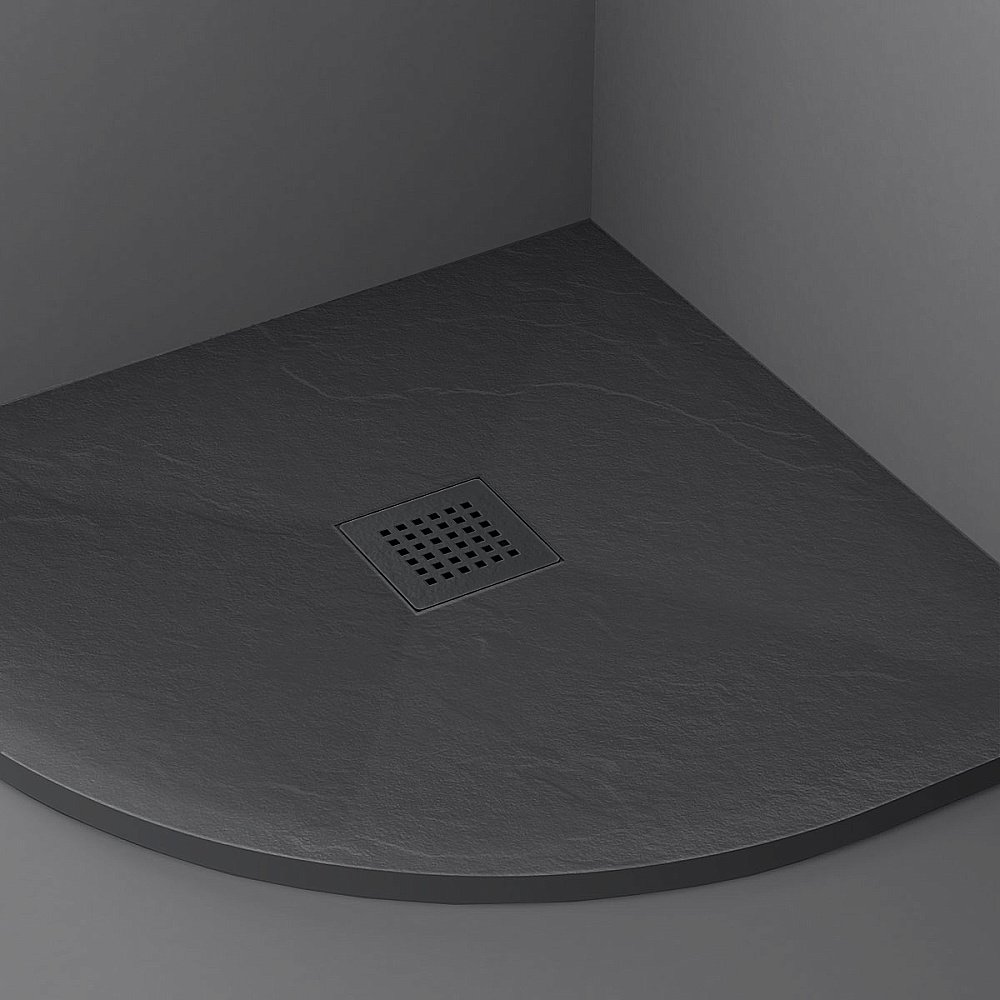 Душевой поддон Vincea VST-4SQ1010A 100x100 антрацит купить в интернет-магазине Sanbest