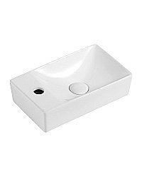 Раковина Orange B05-375LW белый глянец левая купить в интернет-магазине сантехники Sanbest