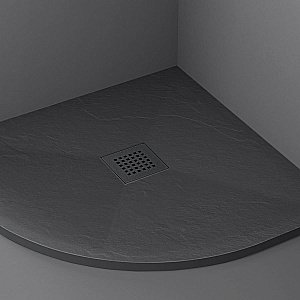 Душевой поддон Vincea VST-4SQ1010A 100x100 антрацит купить в интернет-магазине Sanbest