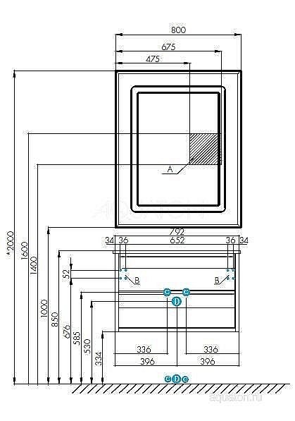 Тумба с раковиной Акватон Римини 80 белая глянцевая для ванной в интернет-магазине Sanbest