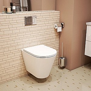 Унитаз подвесной OWL 1975 Vind Ruta-H TOWLT190304 безободковый, с крышкой микролифт купить в интернет-магазине Sanbest