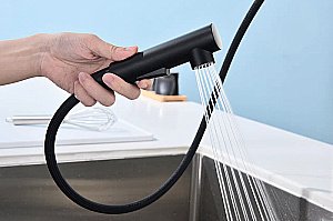 Смеситель для кухни Paulmark Neo Ne214419-AN антрацит купить в интернет-магазине сантехники Sanbest