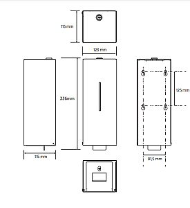 Диспенсер Bemeta Hotel 101009415 нержавеющая сталь матовая купить в интернет-магазине сантехники Sanbest