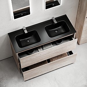 Тумба с раковиной Sancos Libra Floor 120 LB120F-2EG дуб галифакс натуральный для ванной в интернет-магазине Sanbest