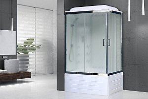 Душевая кабина Royal Bath RB8100BP3-WC-CH 100x80 профиль хром/стекло матовое купить в интернет-магазине Sanbest