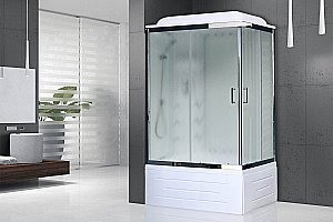Душевая кабина Royal Bath RB8100BP3-WC-CH 100x80 профиль хром/стекло матовое купить в интернет-магазине Sanbest
