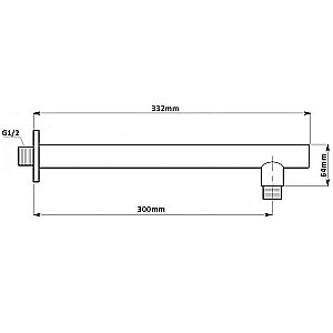 Душевая система Aquanet STATIC 1.11 257154 хром купить в интернет-магазине сантехники Sanbest