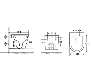 Инсталляция для унитаза Azario AZ-8010-1000 купить в интернет-магазине сантехники Sanbest