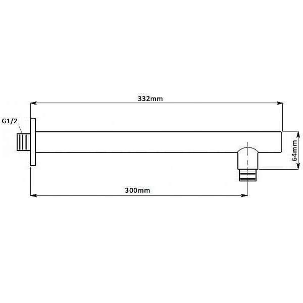 Душевая система Aquanet STATIC 1.11 257154 хром купить в интернет-магазине сантехники Sanbest