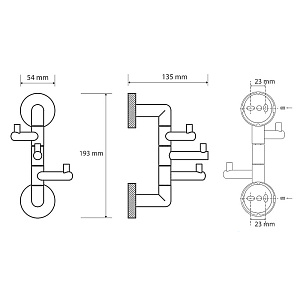 Крючок Bemeta Stella 166206072 хром купить в интернет-магазине сантехники Sanbest