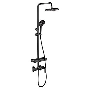 Душевая система Orans Комфорт OLS-WX7003 черная матовая купить в интернет-магазине сантехники Sanbest