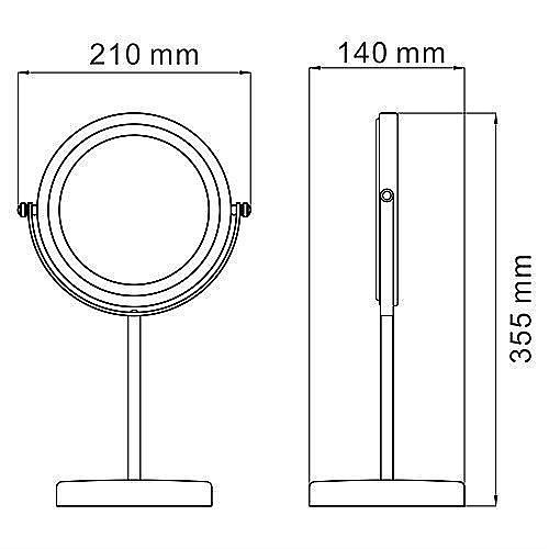 Зеркало косметическое WasserKRAFT K-1003 купить в интернет-магазине сантехники Sanbest