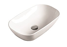 Раковина накладная SantiLine 46 SL-1050 белая купить в интернет-магазине Sanbest