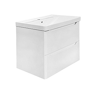 Тумба с раковиной Azario LOTOS 70/2 CS00084143 белая/дуб для ванной в интернет-магазине Sanbest