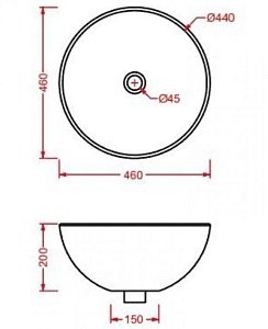 Раковина ARTCERAM WASHBASINS LLCL001 01 00 46 купить в интернет-магазине Sanbest