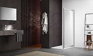 Душевой уголок Aquatek Ария 90х100 стекло прозрачное/профиль хром купить в интернет-магазине Sanbest