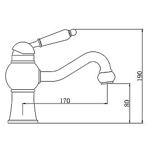 Смеситель для раковины Kaiser Stone 61211 купить в интернет-магазине сантехники Sanbest