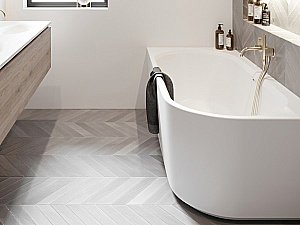 Акриловая ванна Riho Desire Velvet White 184x84 белая матовая купить в интернет-магазине Sanbest