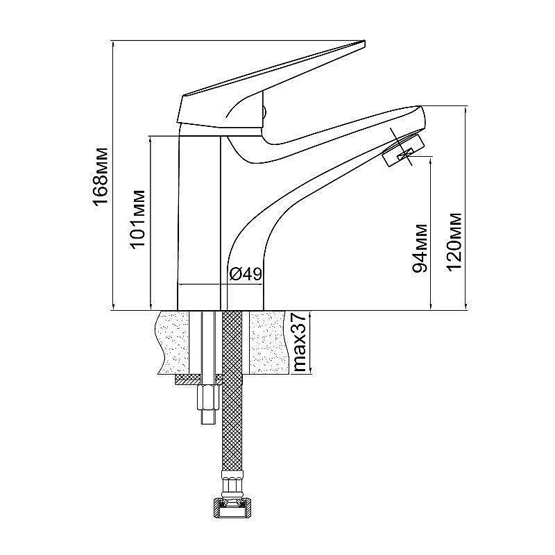 Смеситель для раковины Aquanet Aura SD20083 купить в интернет-магазине сантехники Sanbest