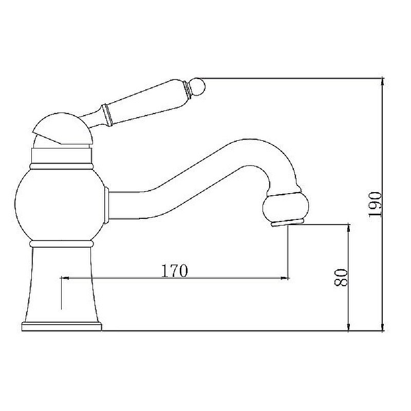 Смеситель для раковины Kaiser Stone 61211 купить в интернет-магазине сантехники Sanbest