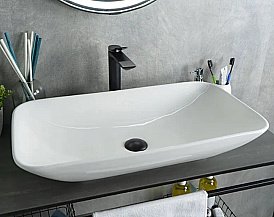 Раковина CeramaLux 9122-1 белая купить в интернет-магазине Sanbest