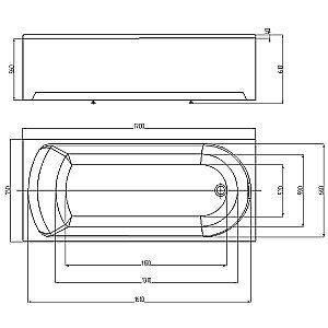 Ванна Aquatek Ника 170x75 NIK170-0000001 белая купить в интернет-магазине Sanbest