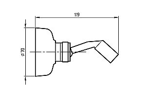 Держатель ручного душа Migliore RICAMBI 20083 медь купить в интернет-магазине сантехники Sanbest