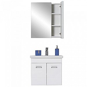 Тумба с раковиной Orange Таис TP2-TUW+RA 60 белая для ванной в интернет-магазине Sanbest