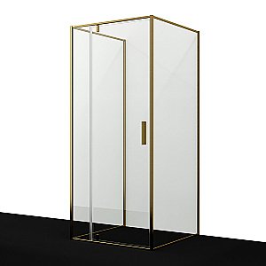Душевой уголок WasserKRAFT Aisch 55P 55P43 90х90 профиль золото матовое/стекло прозрачное купить в интернет-магазине Sanbest
