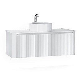 Тумба под раковину Jorno Lumino 120 Lum.01.120/P/W/JR белая купить в интернет-магазине сантехники Sanbest