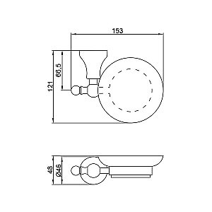 Мыльница Veragio Gialetta VR.GIL-6450.DO купить в интернет-магазине сантехники Sanbest