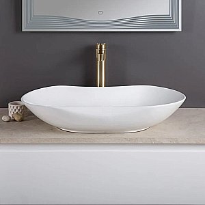 Раковина накладная Belbagno 66 BB1334 белая купить в интернет-магазине Sanbest