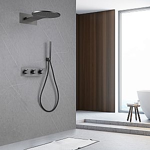 Душевая система ABBER Wasser Kreis AF8151NG никель купить в интернет-магазине сантехники Sanbest