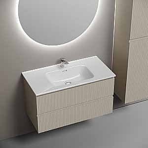 Тумба с раковиной Sancos Snob R SNR90CE/CN7002 Beige Soft для ванной в интернет-магазине Sanbest
