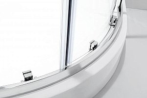 Душевой уголок Cezares Molveno 100x100 MOLVENO-R-2-100-C-Cr-IV стекло прозрачное/профиль хром купить в интернет-магазине Sanbest