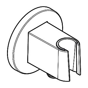 Подключение для шланга Hansgrohe FixFit S 26888340 шлифованный черный хром купить в интернет-магазине сантехники Sanbest