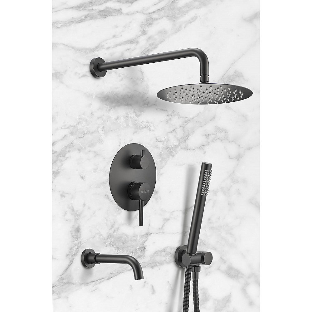 Душевая система Milacio Ultra MCU.150.MB черная матовая купить в интернет-магазине сантехники Sanbest